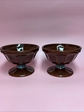Hershey's Brown Ceramic Dessert Bowls - Set of 2